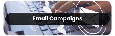 Marketing Automation concept with digital icons representing CRM, cloud computing, and customer engagement.